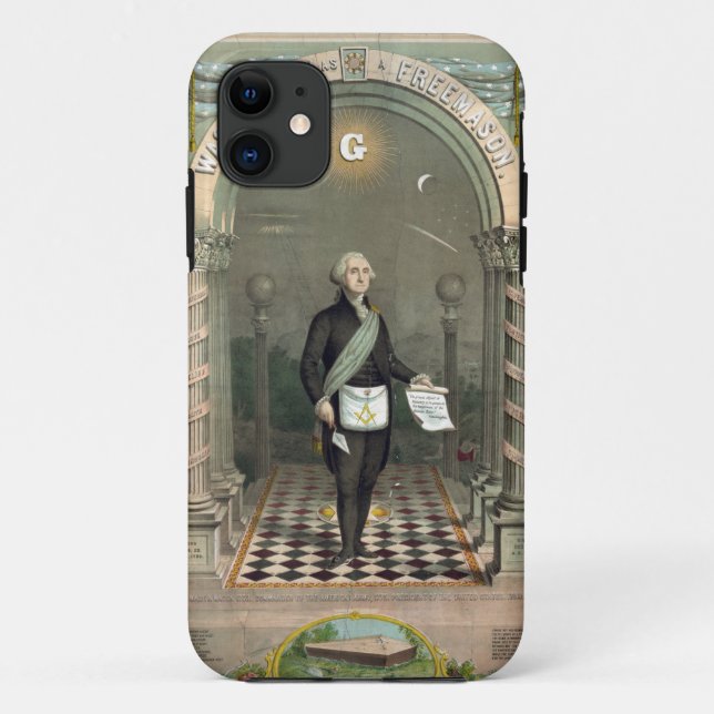George Washington as a Freemason Case-Mate iPhone Case (Back)