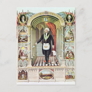 George Washington as a Freemason Postcard