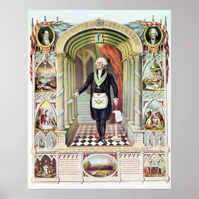 George Washington as a Freemason Poster (Front)