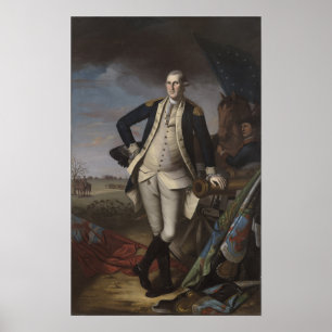 George Washington at the Battle of Princeton, 1781 Poster