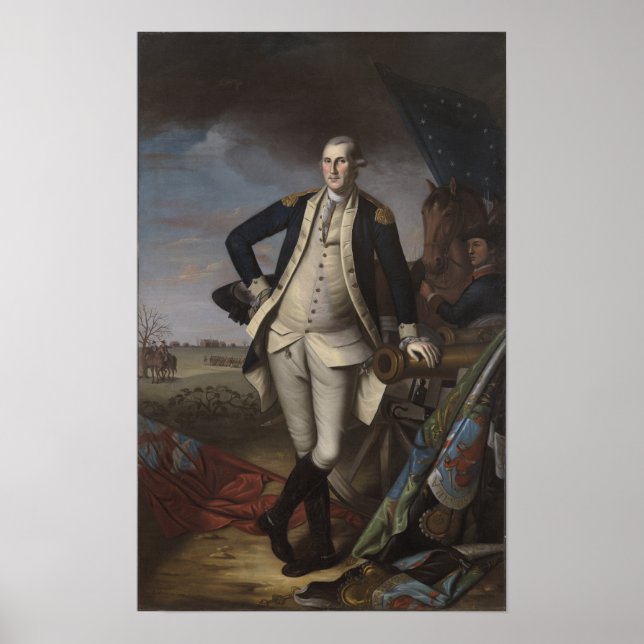 George Washington at the Battle of Princeton, 1781 Poster (Front)