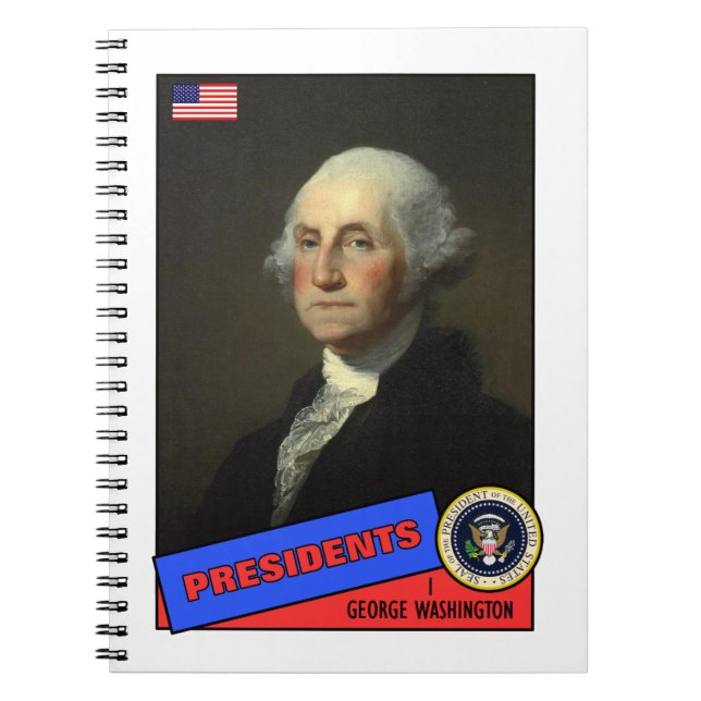 George Washington Baseball Card Notebook (Front)