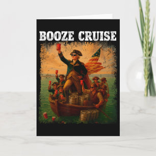 George Washington Booze Cruise Red Cups Card