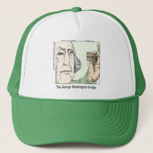 George Washington Bridge & Dentures Funny Gift Trucker Hat