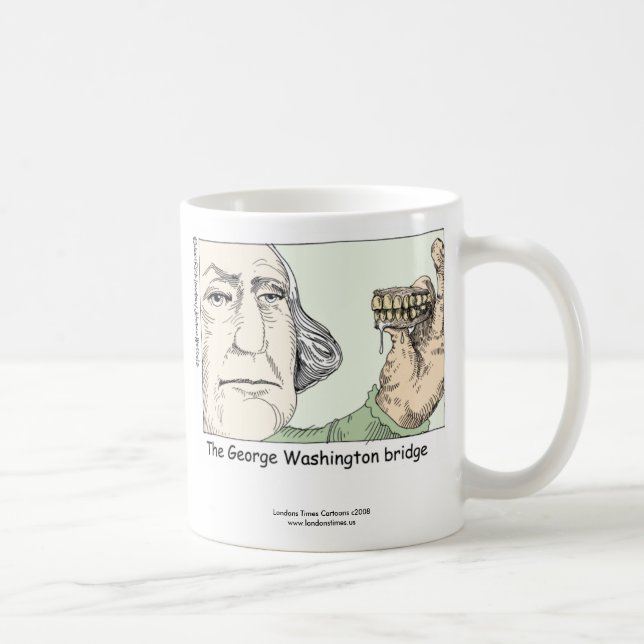 George Washington Bridge Funny Coffee Mug (Right)