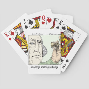 George Washington Bridge Funny Gifts Playing Cards