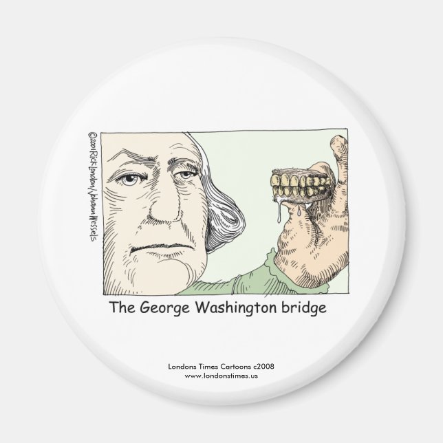 George Washington Bridge Funny Novelty Magnet (Front)