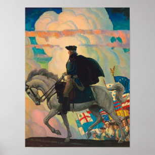 George Washington by Newell Convers Wyeth Poster