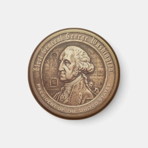 George Washington Campaign Button Magnet
