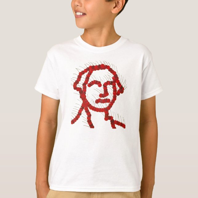 George Washington Cherry Portrait T-Shirt (Front)