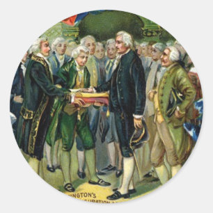 George Washington Classic Round Sticker