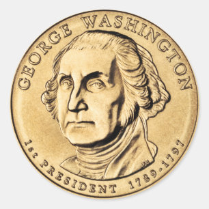 George Washington Classic Round Sticker
