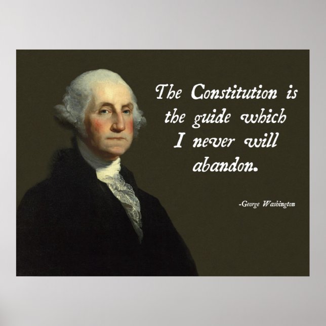 George Washington Constitution Poster (Front)