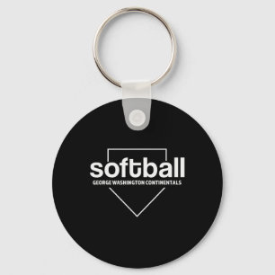 George Washington Continentals Softll Home Plate Key Ring