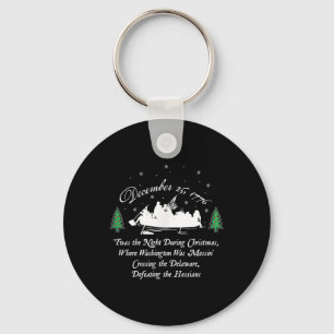 George Washington Crossing Delaware Us War Indepen Key Ring