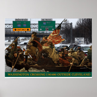 George Washington Crossing I-490 Poster