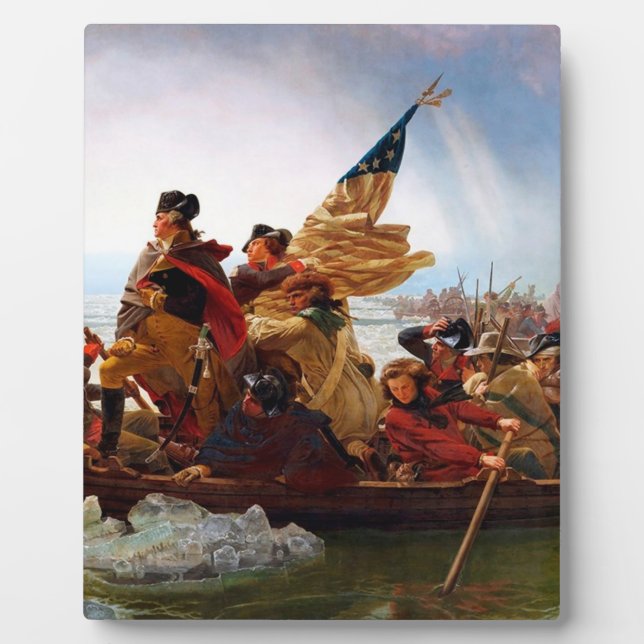 George Washington Crossing Of The Delaware River Plaque (Front)