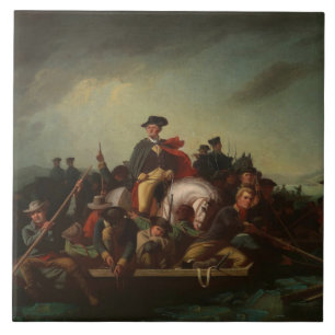 George Washington Crossing the Delaware River Ceramic Tile