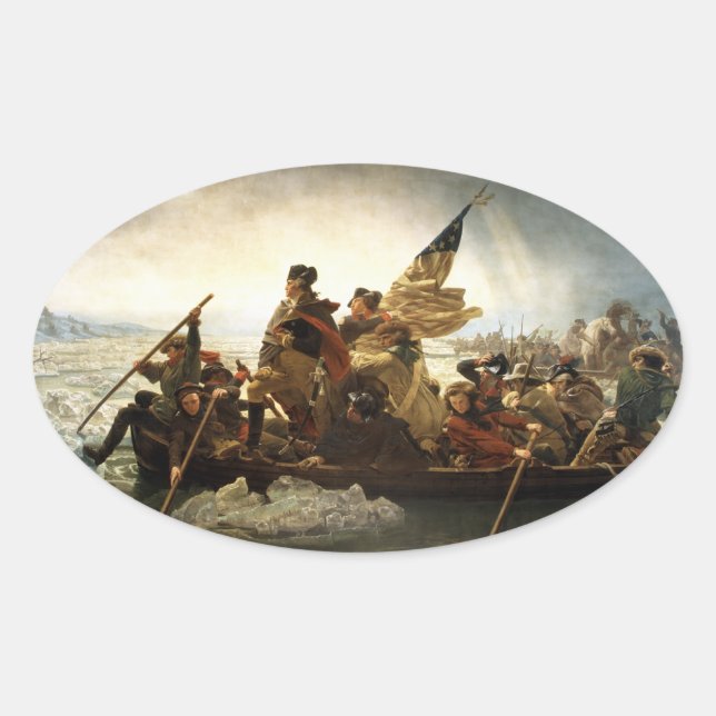 George Washington Crossing the Delaware Sticker (Front)