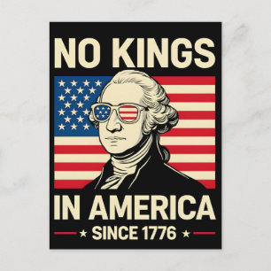 George Washington Engraçado: Sem Reis na América Postcard