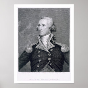 George Washington, engraved by Asher Brown Durand Poster