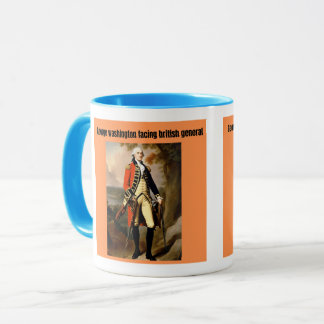 george Washington facing british generals Mug
