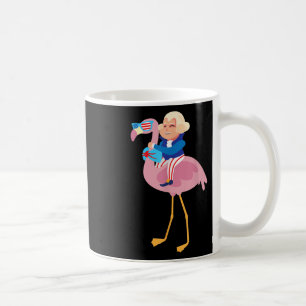 George Washington Flamingo 4th Of July American Fl Coffee Mug