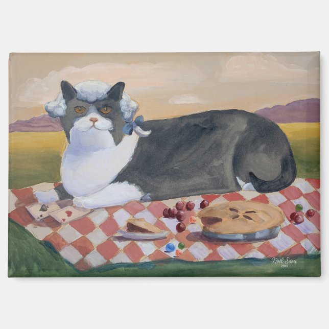 George Washington Funny Cat Magnet (Front)