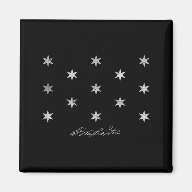George Washington Headquarter Flag Independence Magnet (Front)