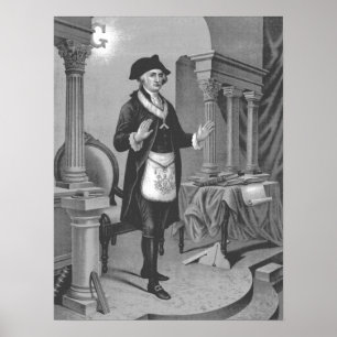 George Washington In Masonic Regelia 2 Poster