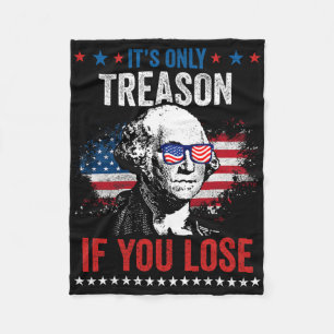 George Washington It's Only Treason If You Lose 4t Fleece Blanket