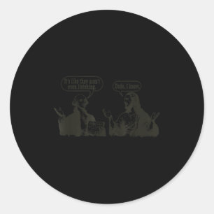 George Washington Jesus Funny Historical Religious Classic Round Sticker