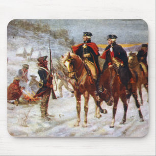 George Washington Lafayette Valley Forge Army Mouse Pad