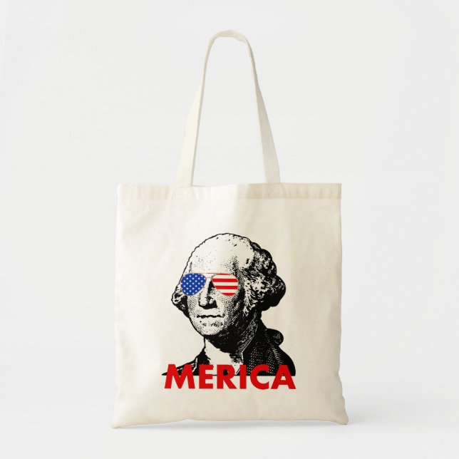george washington merica tote bag (Front)