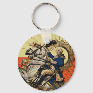 George Washington on Horseback Key Ring