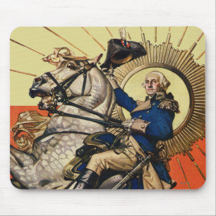 George Washington on Horseback Mouse Pad