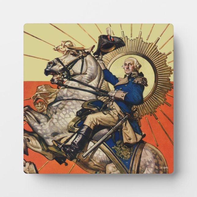 George Washington on Horseback Plaque (Front)