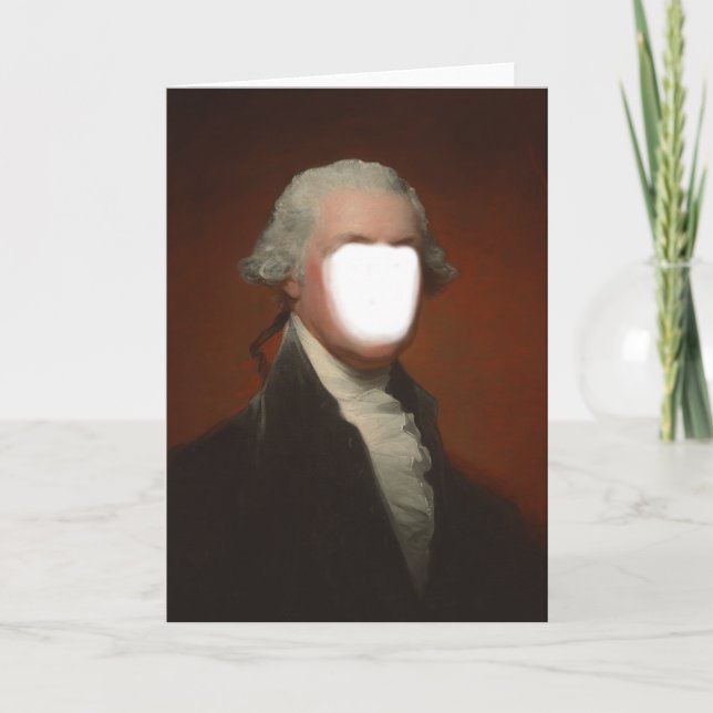 George Washington Photobooth Place A Face Template (Front)