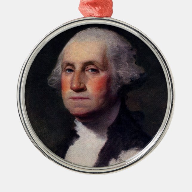 George Washington Portrait 1 Metal Ornament (Front)