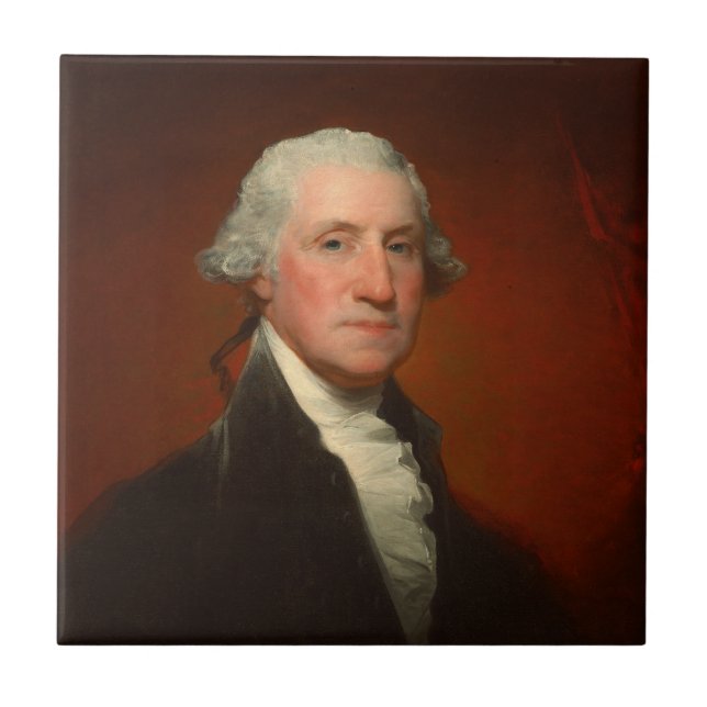 George Washington Portrait Ceramic Tile (Front)