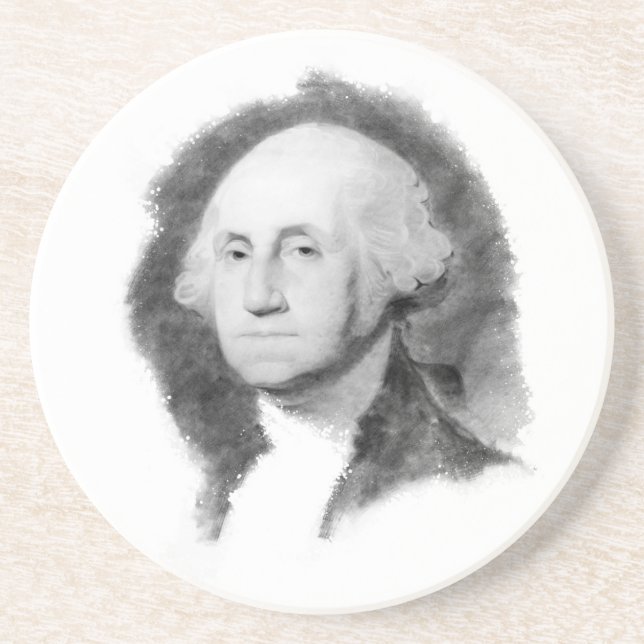 George Washington Portrait coaster (Front)