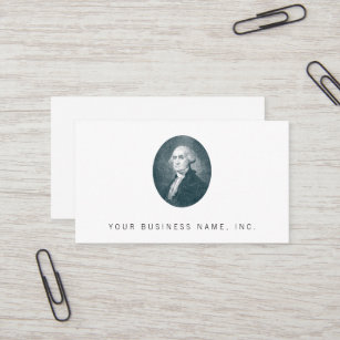 George Washington Portrait Oval Business Card