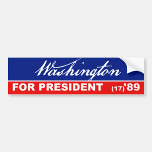 George Washington President 1789 Bumper Sticker