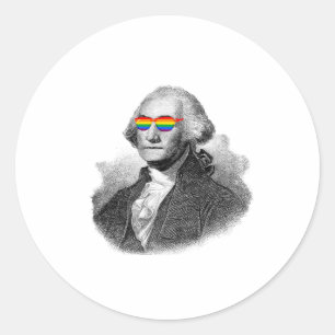 George Washington Pride Classic Round Sticker