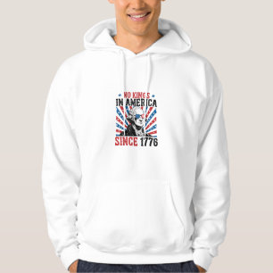George Washington Protest Sign No Kings In America Hoodie