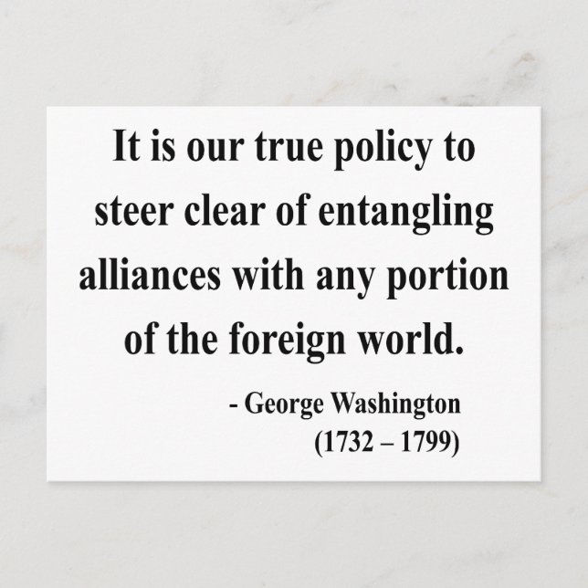 George Washington Quote 5a Postcard (Front)