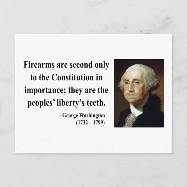 George Washington Quote 6b Postcard (Front)