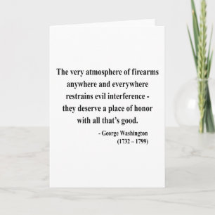 George Washington Quote 7a Card