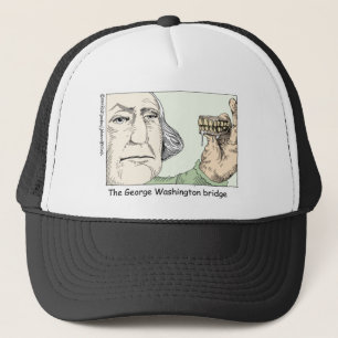 George Washington Teeth Funny Gifts & Collectibles Trucker Hat