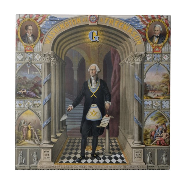 George Washington, The Mason II Tile (Front)